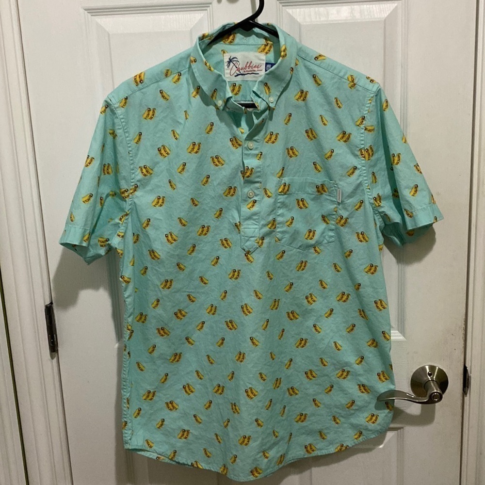 Chubbies The Well Seasoned Taco Slim Fit Popover Summer Shirt Men’s Size Large
